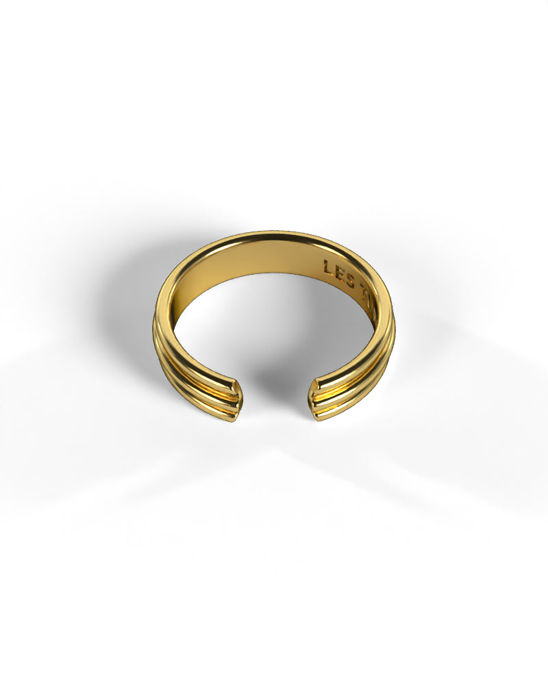 Column Base Thin Ring [Gold]
