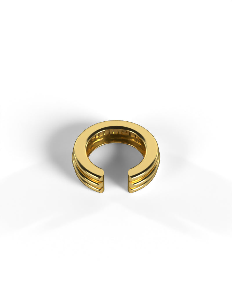 Column Base Thin Earcuff [Gold]