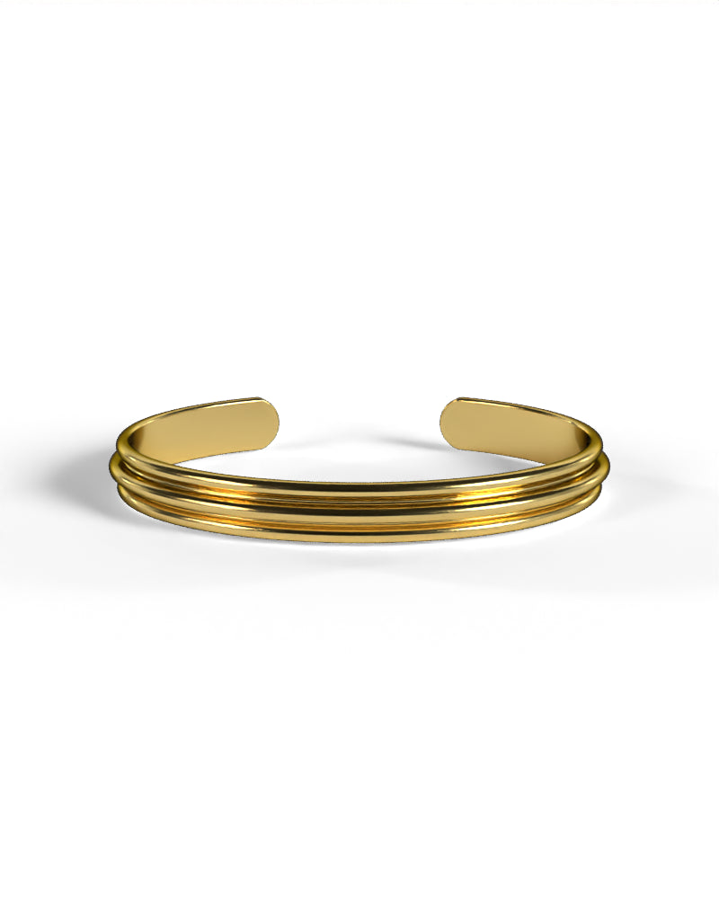 Column Base Bold Bracelet [Gold]