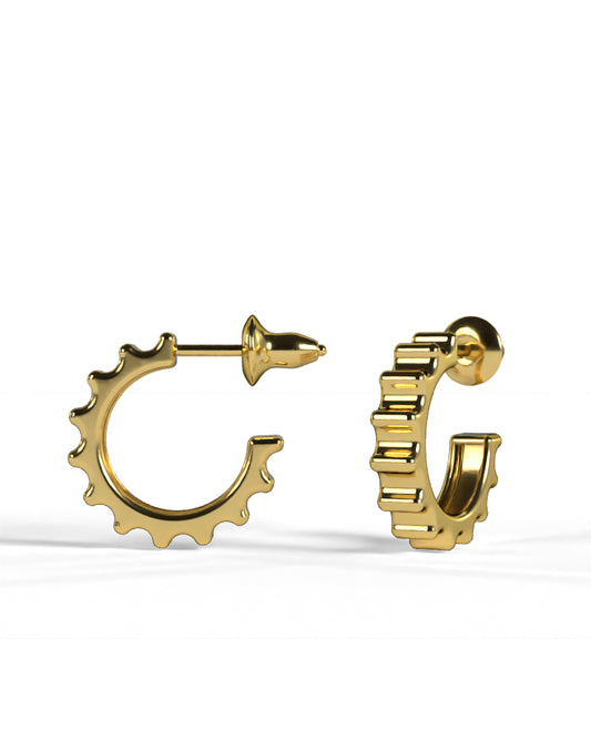 Column Shaft Earring [Gold]