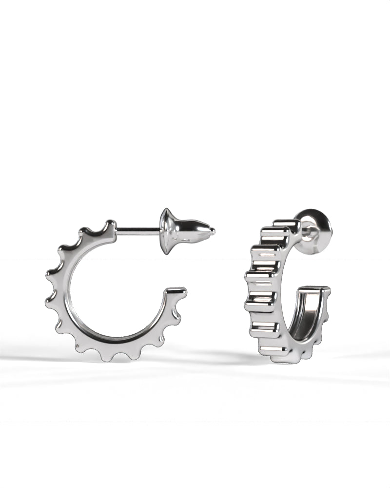 Column Shaft Earring [Silver]