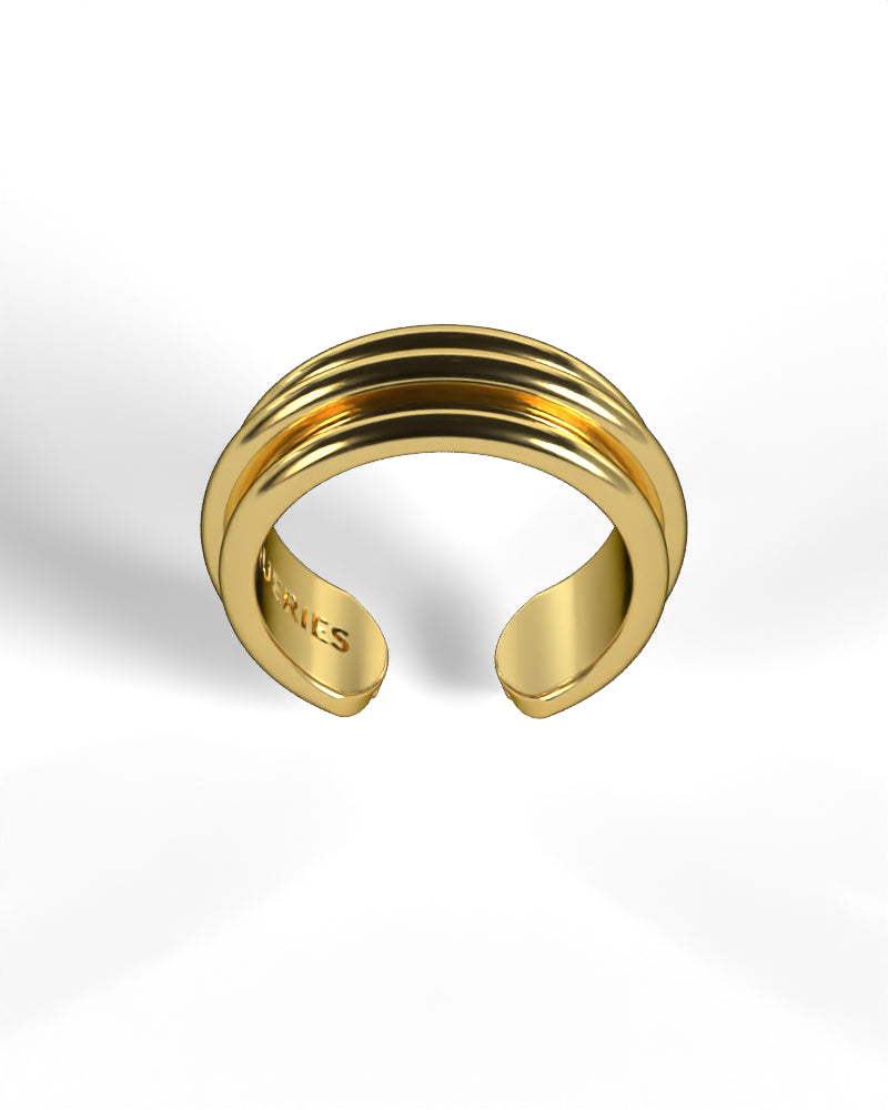 Column Base Bold Ring [Gold]