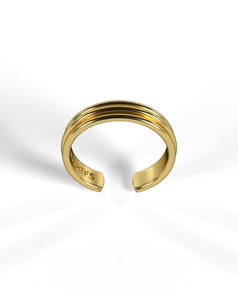 Column Base Thin Ring [Gold]