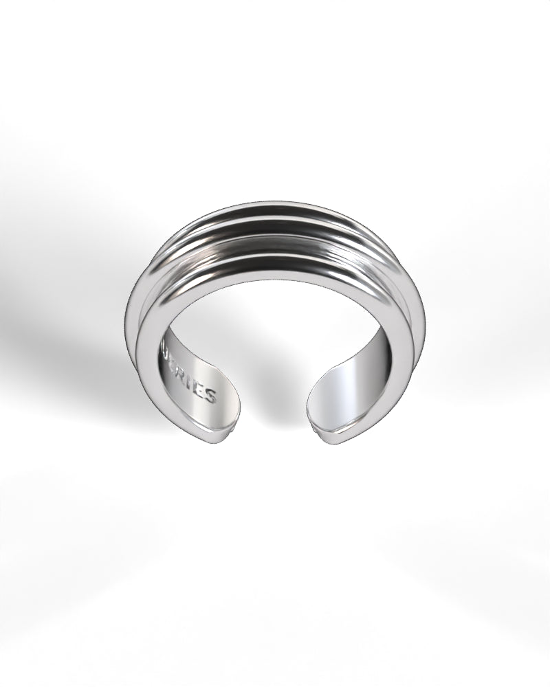 Column Base Bold Ring [Silver]