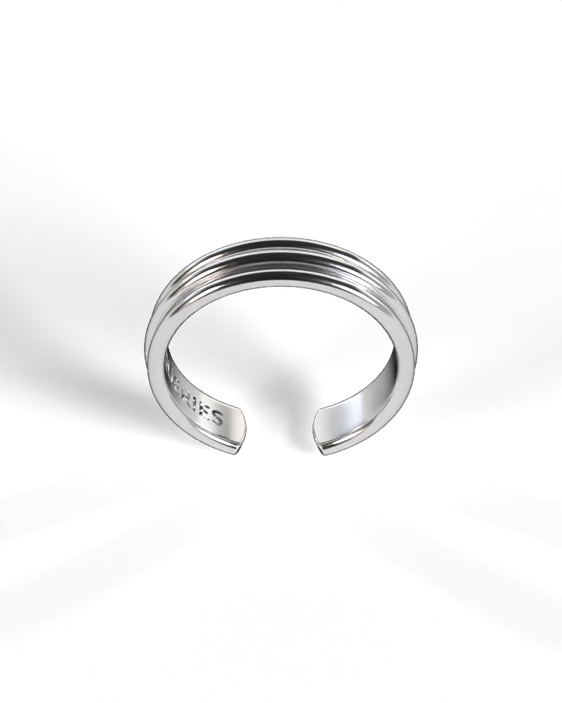 Column Base Thin Ring [Silver]