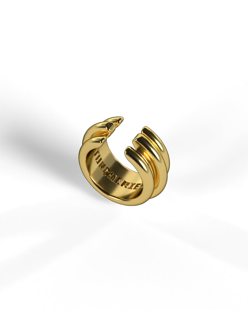 Column Base Bold Earcuff [Gold]