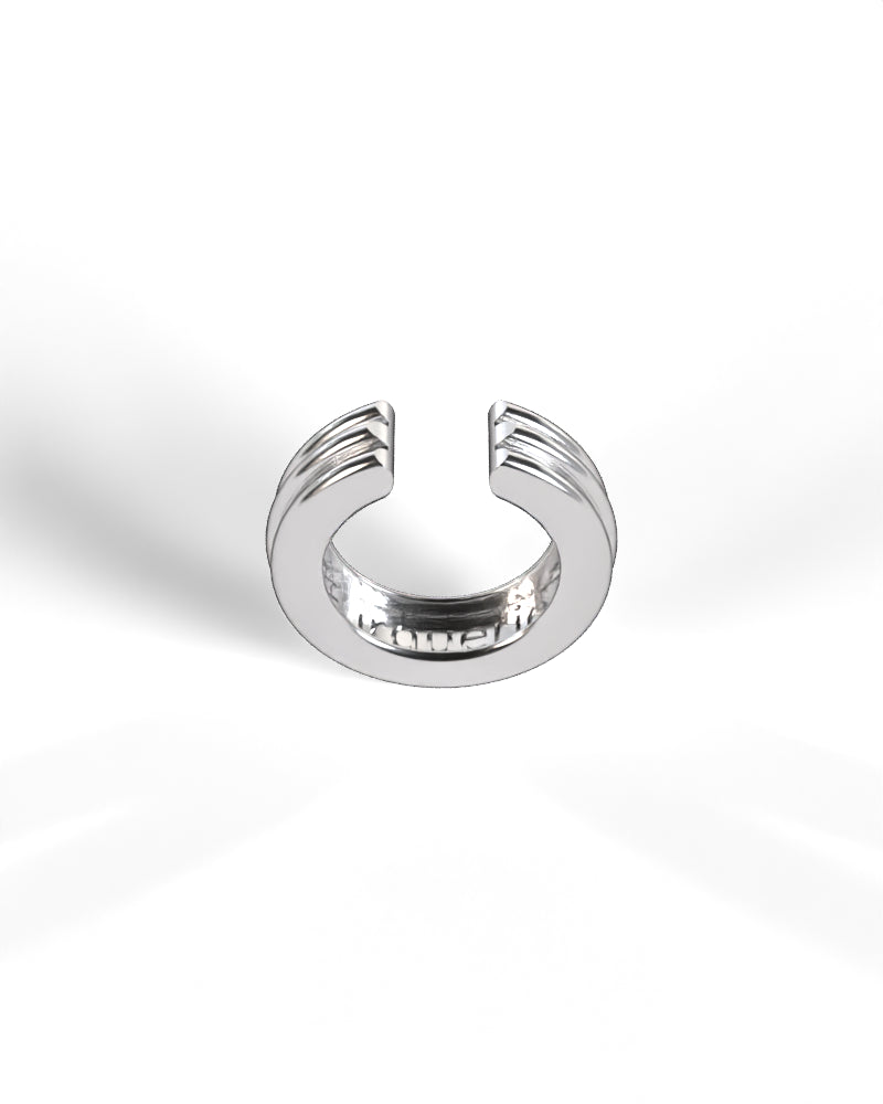 Column Base Thin Earcuff [Silver]