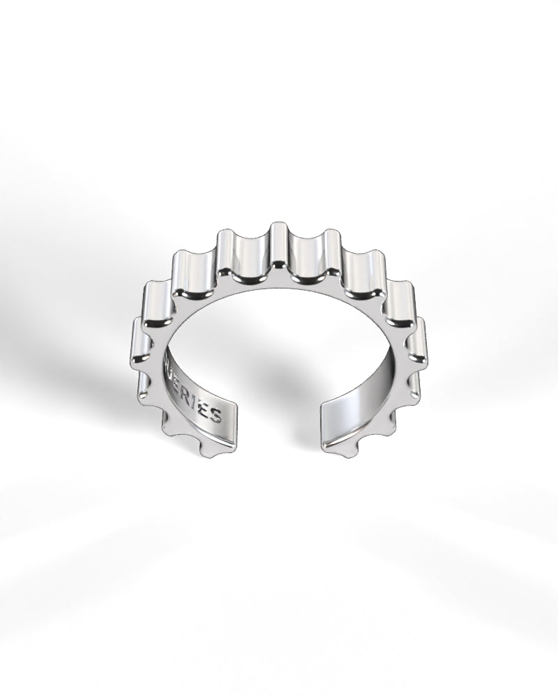 Column Shaft Thin Ring [Silver]