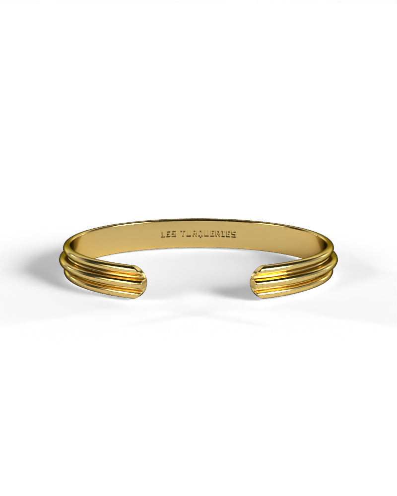 Column Base Bold Bracelet [Gold]