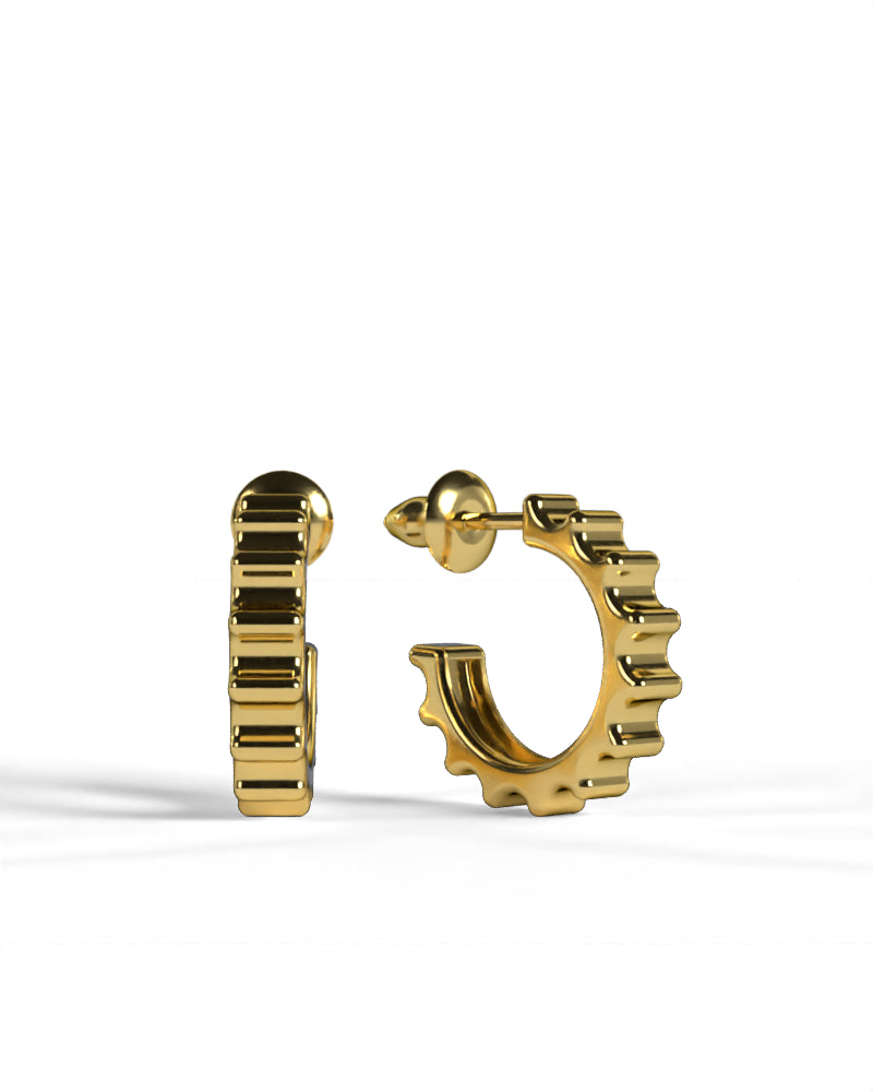 Column Shaft Earring [Gold]