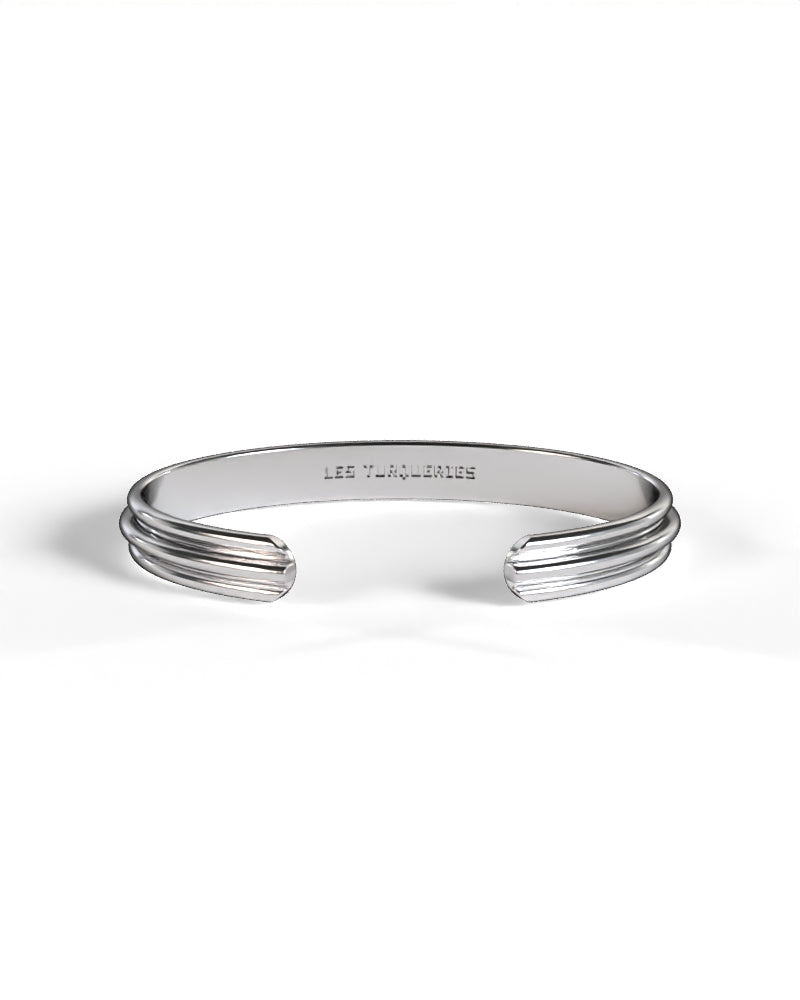 Column Base Bold Bracelet [Silver]