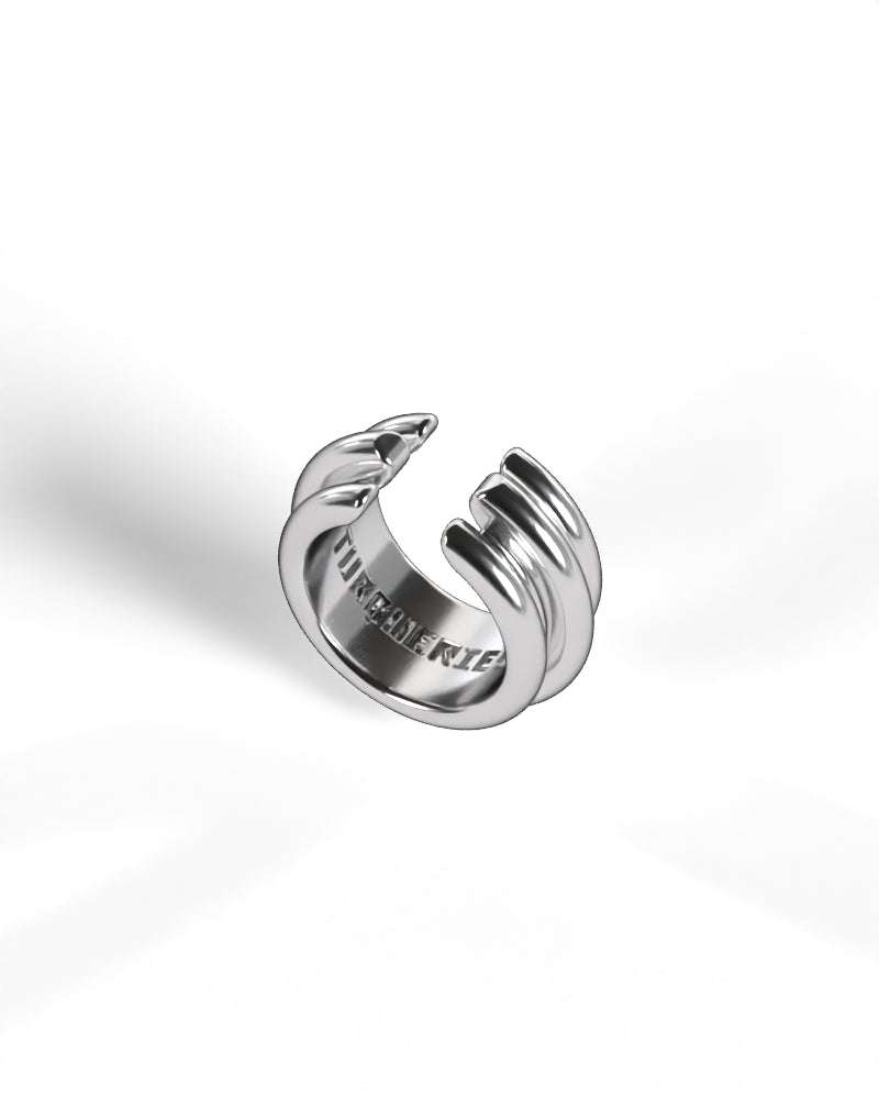 Column Base Bold Earcuff [Silver]