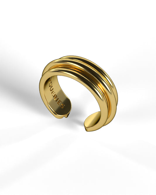 Column Base Bold Ring [Gold]