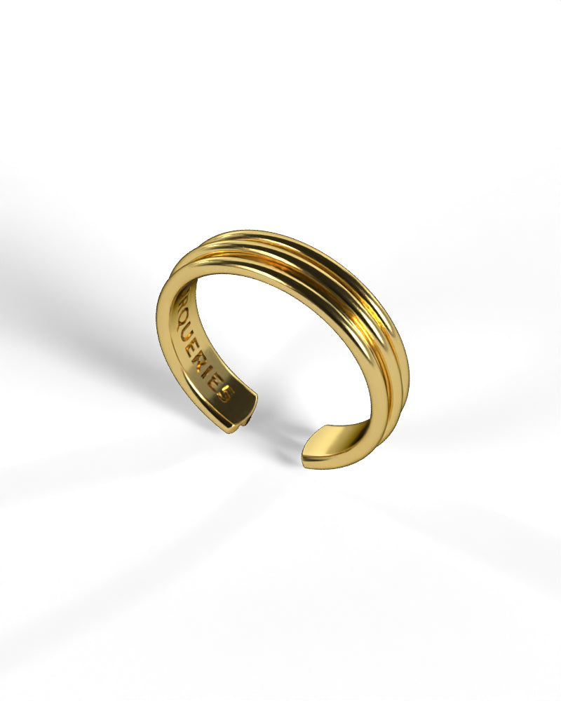 Column Base Thin Ring [Gold]