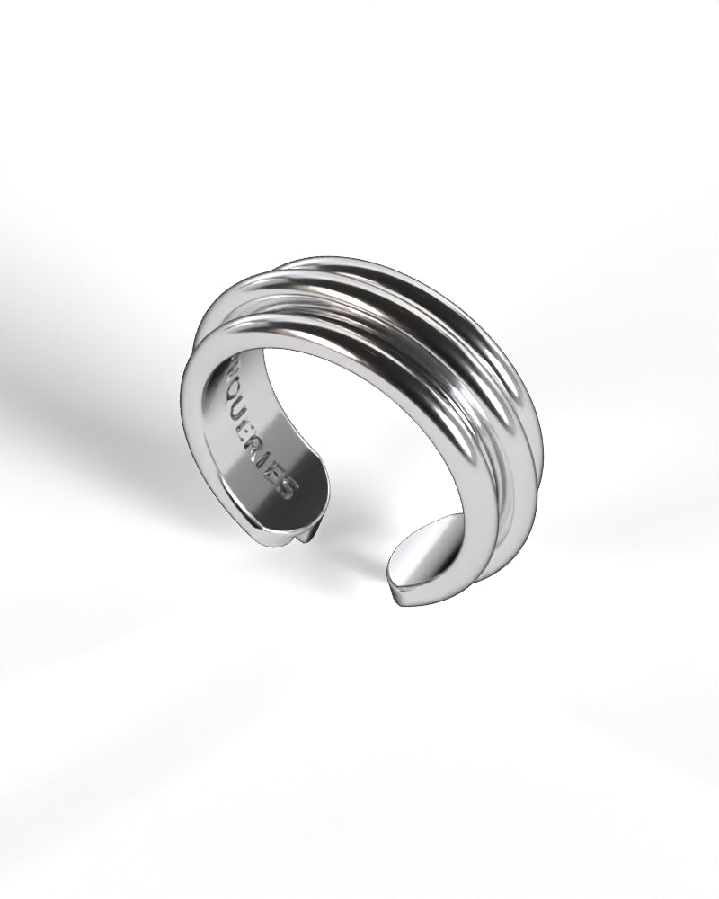Column Base Bold Ring [Silver]