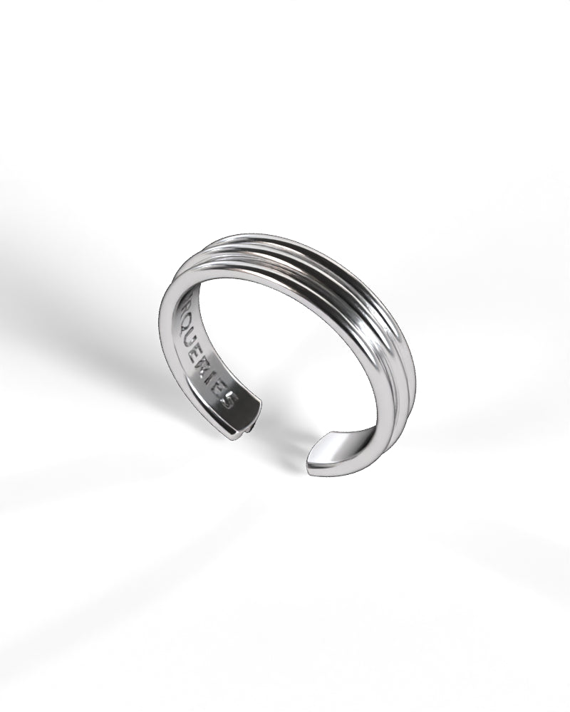 Column Base Thin Ring [Silver]