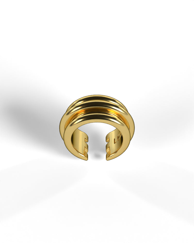 Column Base Bold Earcuff [Gold]