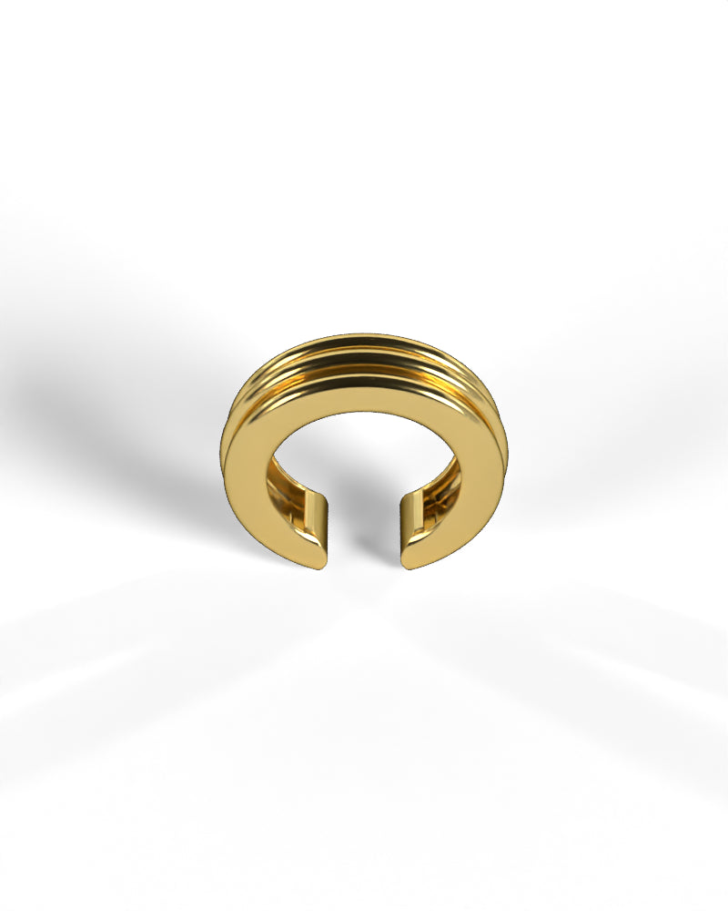 Column Base Thin Earcuff [Gold]