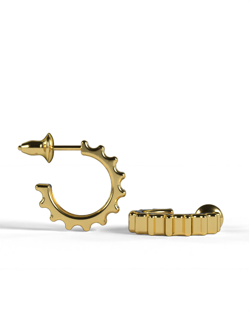 Column Shaft Earring [Gold]