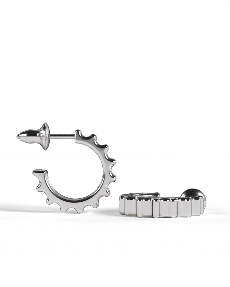 Column Shaft Earring [Silver]