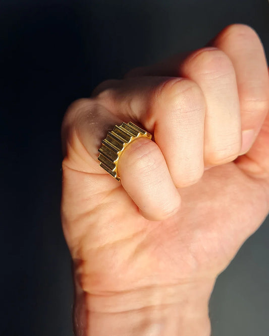 Column Shaft Bold Ring [Gold]