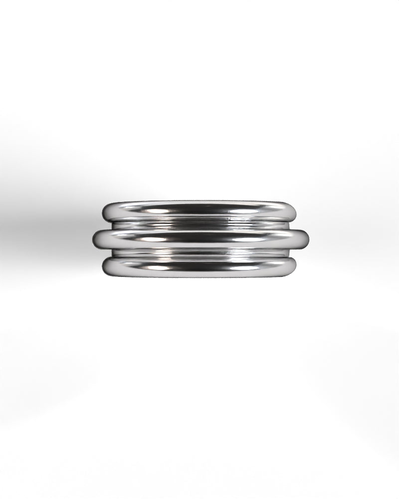 Column Base Bold Ring [Silver]