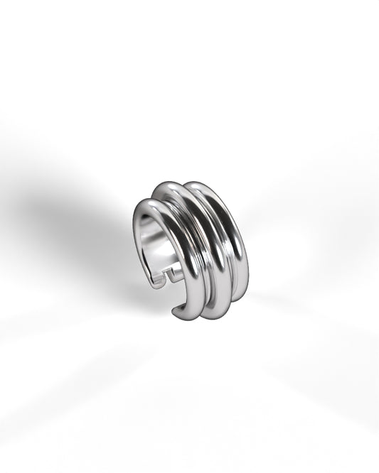 Column Base Bold Earcuff [Silver]