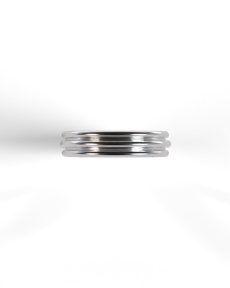 Column Base Thin Ring [Silver]