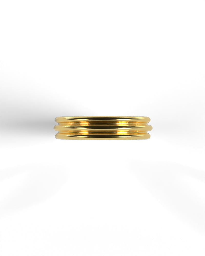 Column Base Thin Ring [Gold]