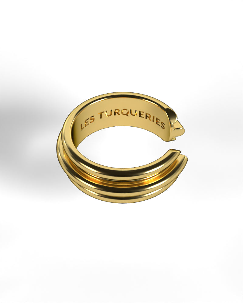 Column Base Bold Ring [Gold]