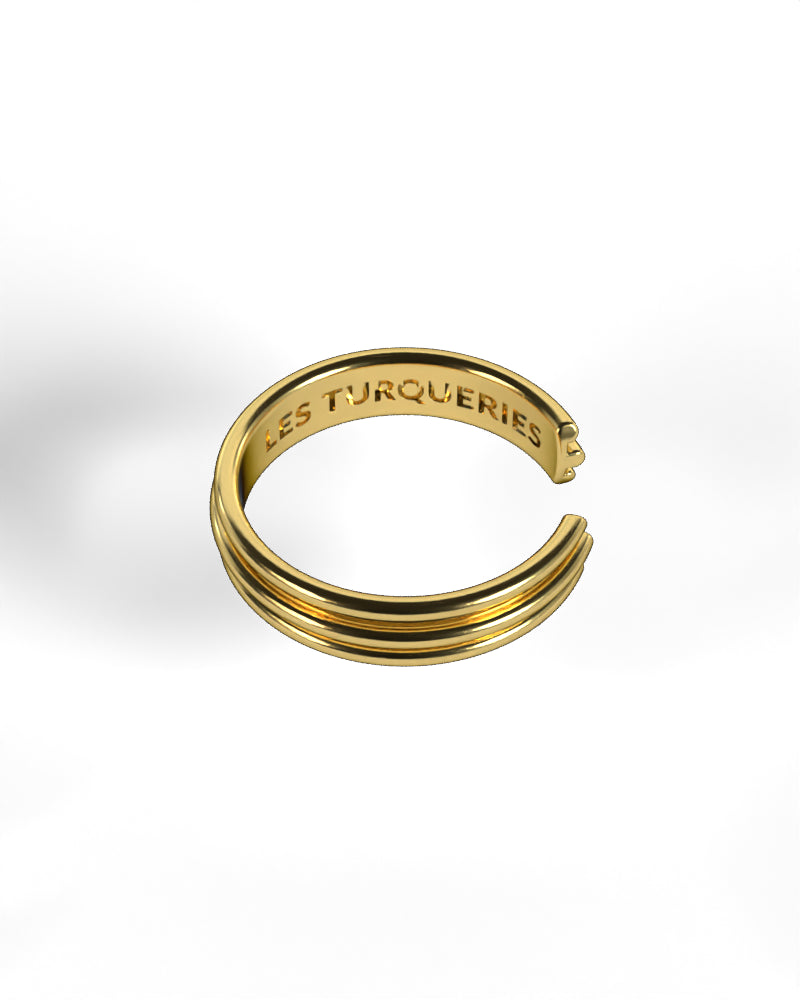 Column Base Thin Ring [Gold]