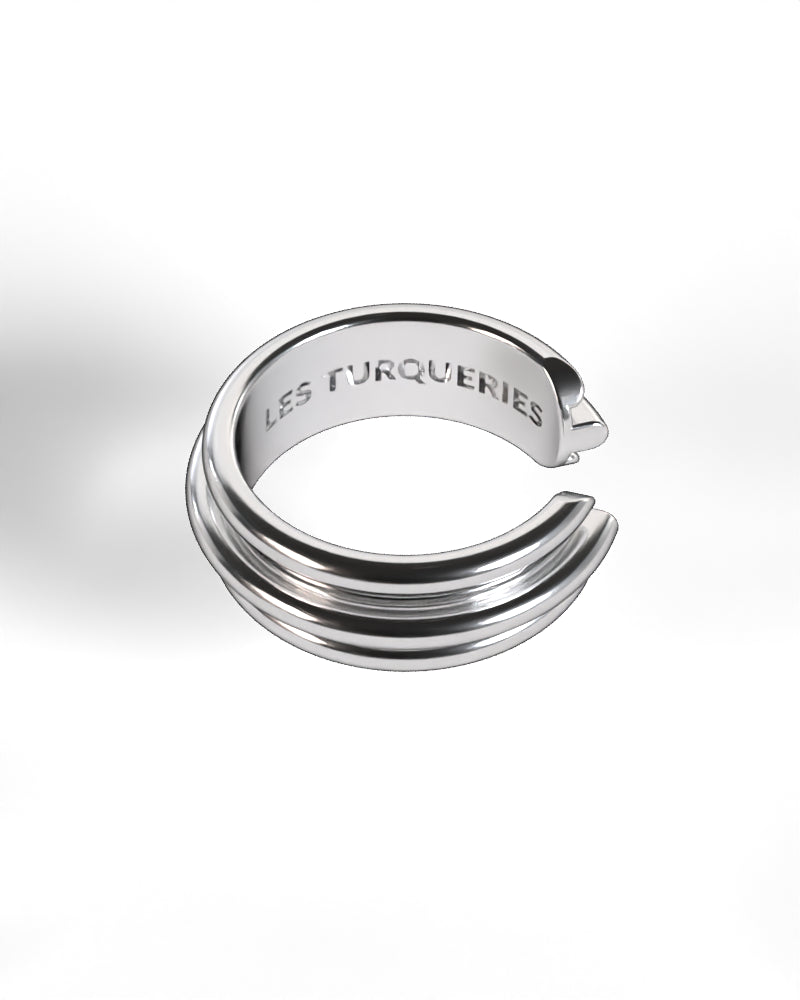 Column Base Bold Ring [Silver]