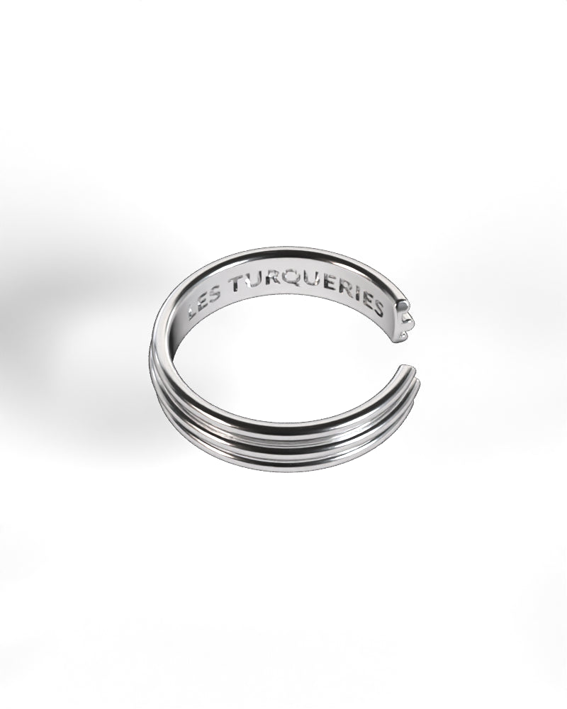 Column Base Thin Ring [Silver]