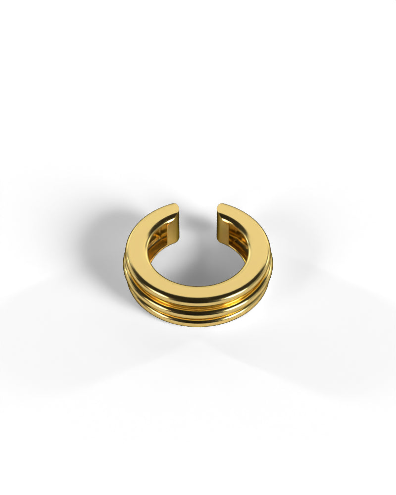 Column Base Thin Earcuff [Gold]
