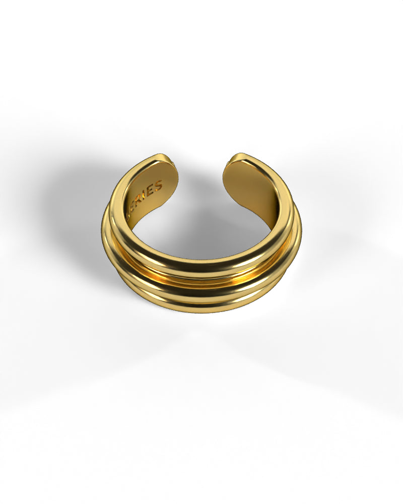 Column Base Bold Ring [Gold]