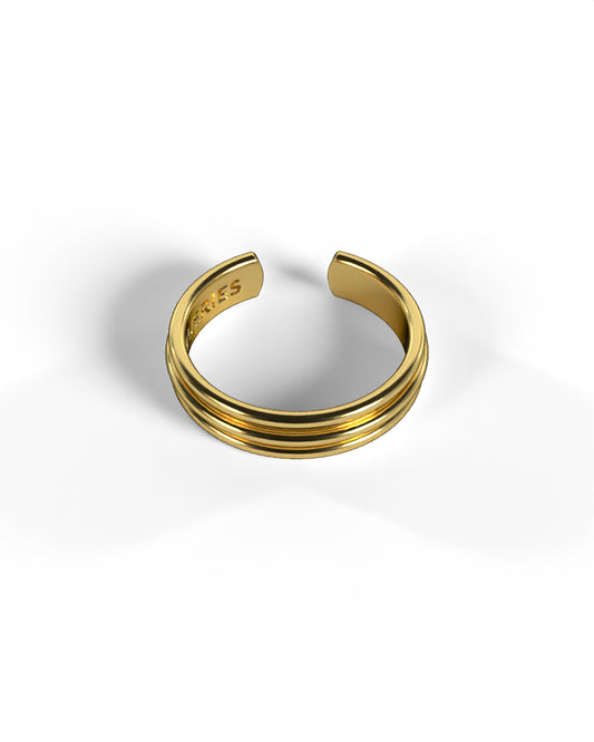Column Base Thin Ring [Gold]