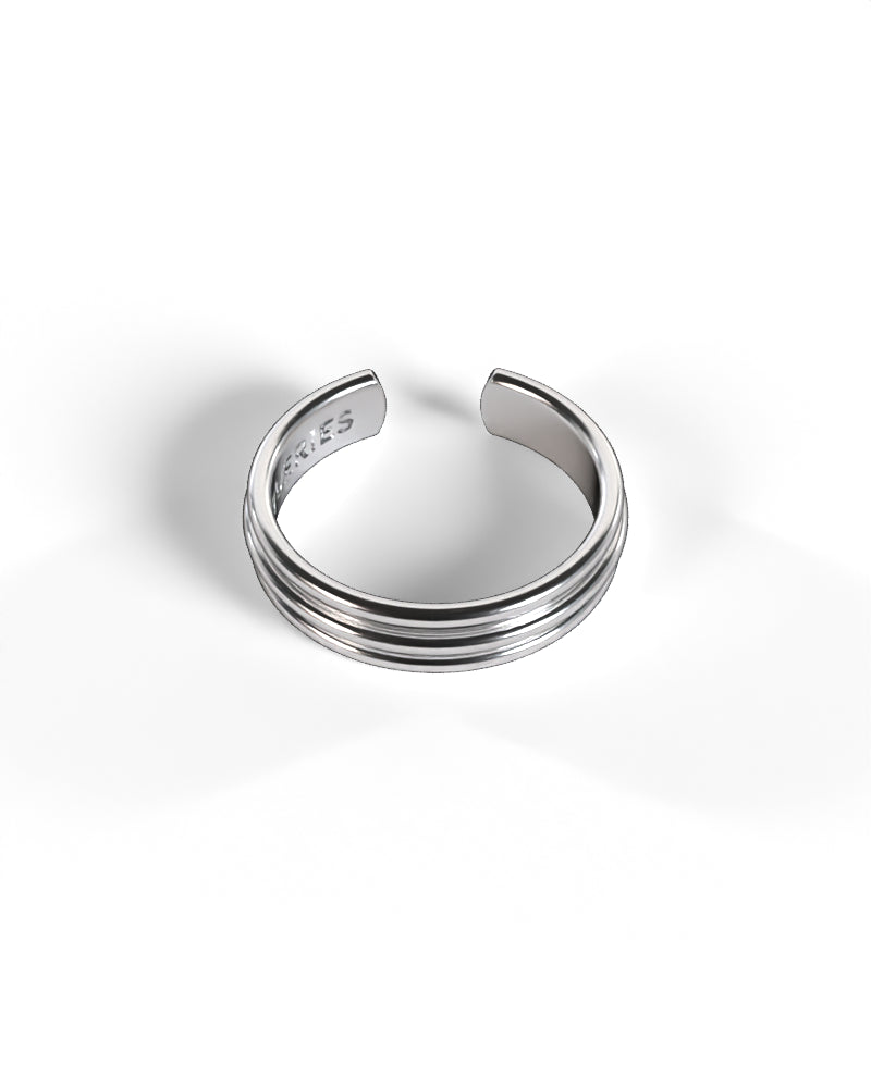 Column Base Thin Ring [Silver]
