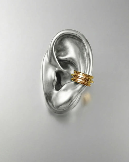 Column Base Bold Earcuff [Gold Plated]